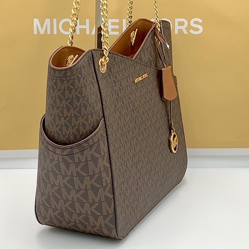 MICHAEL KORS Jet Set Large X CHAIN Logo Shoulder - Picture 5 of 15